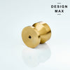 Elegant brass cabinet knob with a polished finish, perfect for a touch of luxury
