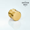 Elegant brass cabinet knob with a polished finish, perfect for a touch of luxury
