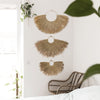 Seagrass Fan Wall Hanging - Set of 3