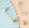 Gothic Drawer Pulls and Knobs in Satin Brass